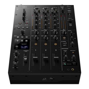 DJM-V5 – Mixer DJ Profissional de 3 Canais com EQ de 4 Bandas, Send FX e Qualidade de Áudio Premium